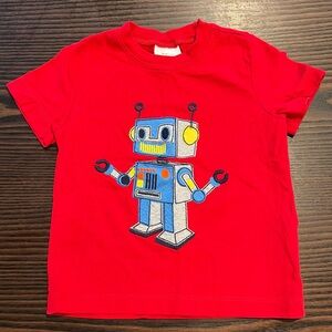 Hanna Andersson Red Shortsleeved Robot Tee New Without Tags
Size: 3